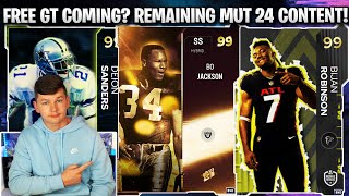 FREE GOLDEN TICKET COMING? ALL REMAINING MUT 24 CONTENT! FAN APPRECIATION, ROOKIE PREMIERE+MORE!