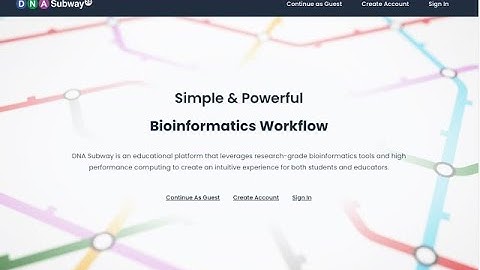 DNA Subway 2.0 Quick Demo