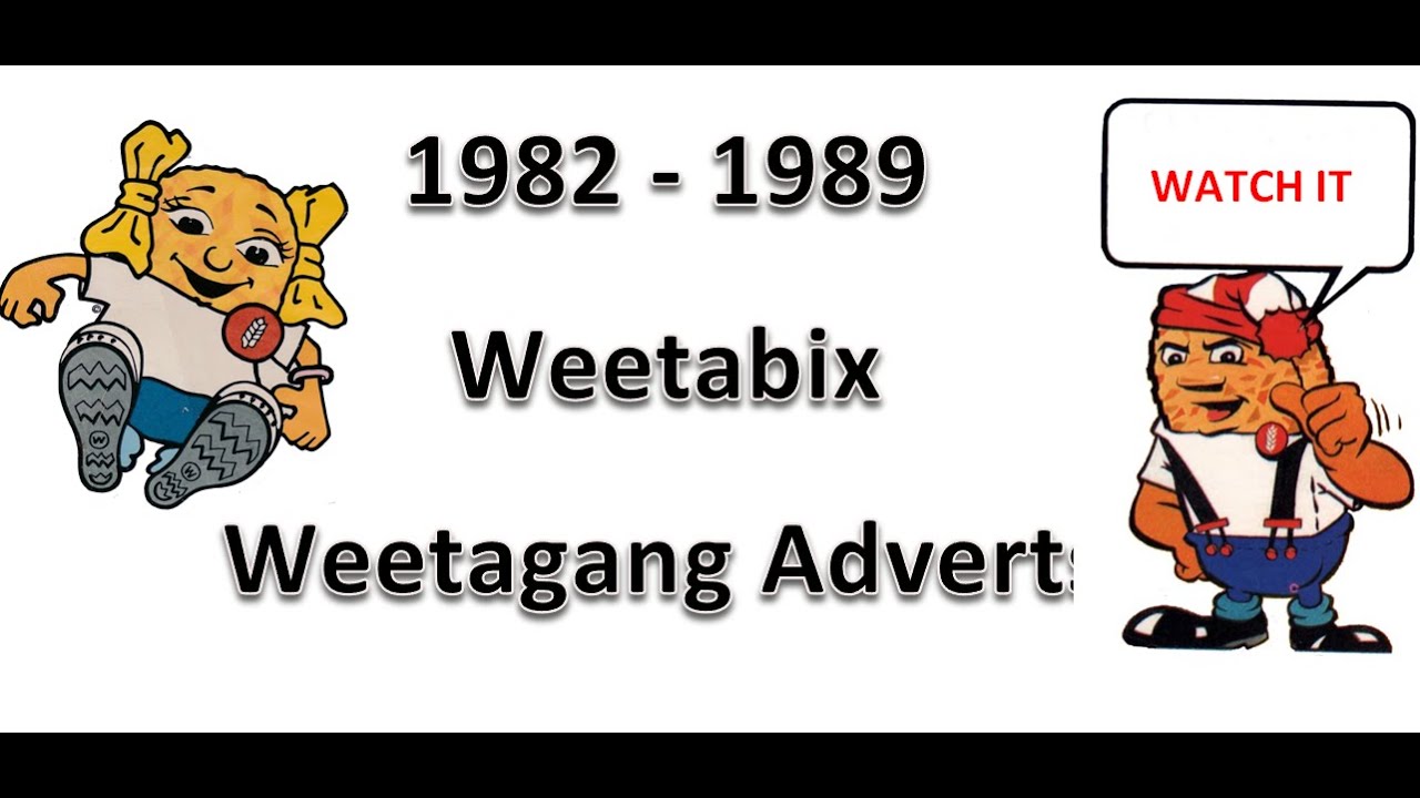 (1982-1989) Подборка рекламы хлопьев Weetagang Weetabix