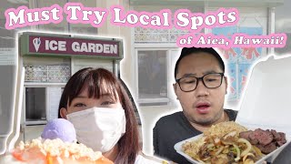 EAT LIKE A LOCAL in AIEA, HAWAII || Must try Plate Lunch & Shave Ice [Pt.5]