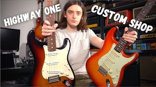 My Two Fender Strats Compared - Highway One vs Custom Shop!