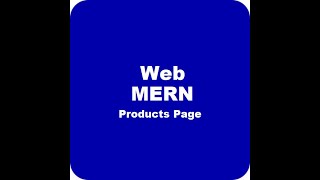 Web MERN Project | Products Page | Part 3/3