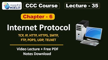 CCC Chapter 6 Internet and WWW | What is Protocol? TCP /IP Explained for CCC Exam | CCC Lecture - 35