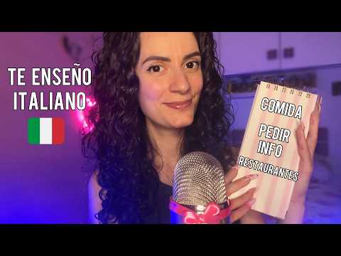 ASMR TE ENSEÑO ITALIANO! Frases Utiles de VIAJES si vienes a Italia