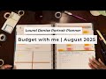 Set Up My August 2025 Budget With Me | Laurel Denise Portrait Planner