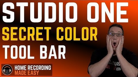 Color Tool Bar Studio One
