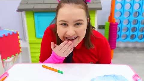 Ruby and Bonnie Pretend Play Learn Numbers and Spelling - Funny Educational Video for Children