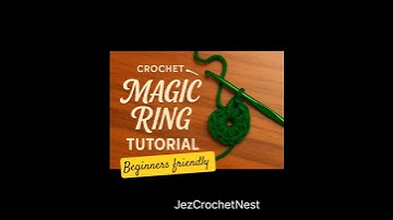 easy magic circle ⭕✨ for beginners #crochet #tutorial