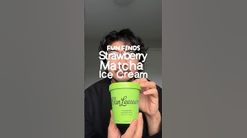 Van Leeuwen Strawberry matcha latte ice cream - Fun Finds #tastetest #matchalatte #matchaicecream