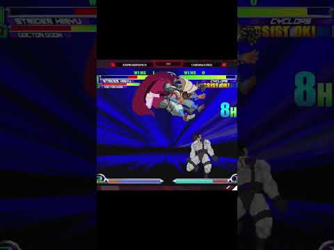 MvC2: Matrix - Cyclops Alpha Counter Gene Splice Framekill DHC Hail 58 hit Combo .:8.24.24:.