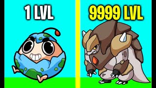 MAX LEVEL RARE POKEMON EVOLUTION! Max Level Speed & Power in Poki Evolution!