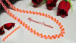 How To Make Beaded Long {S} Design Pote loom//Jewelry Making//नयाँ  [S]नयाँ डिजाइनको पाेटे।