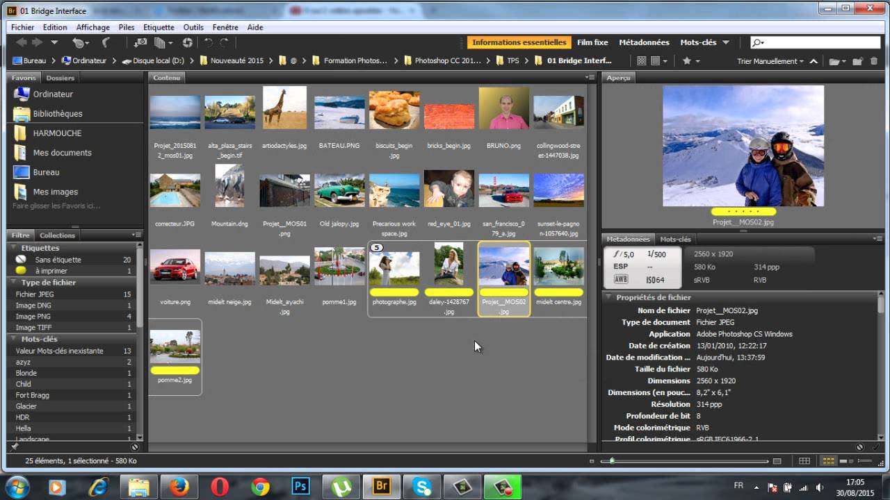 02 08 Grouper comme pile - Adobe Bridge CC - YouTube