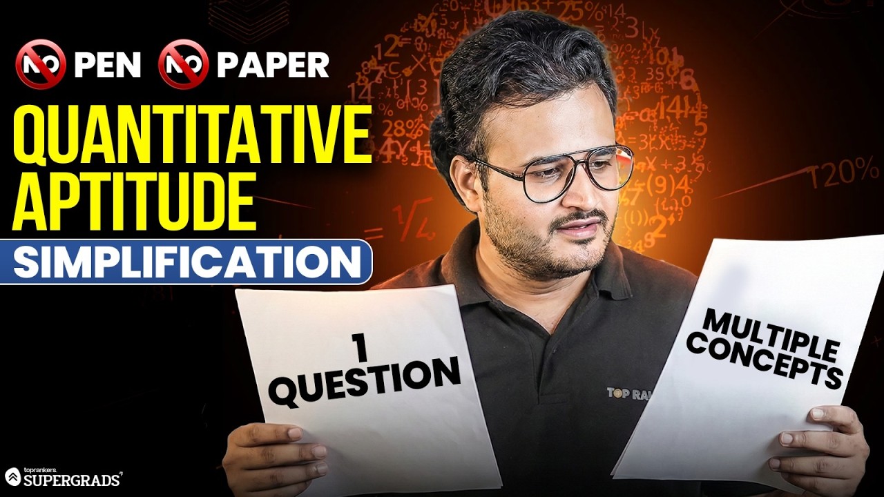 Quantitative Aptitude - Simplification 🔥 | 1 Question Solved Using 10 ...