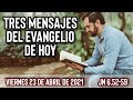 Evangelio de hoy Viernes 23 de Abril (Jn 6,52-59) | (Tres Mensajes) Wilson Tamayo