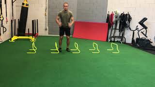 180° Rotational Hurdle Jump/Stick