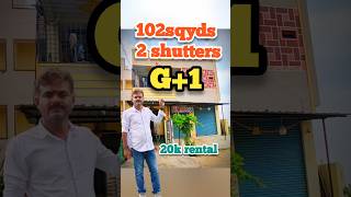 2 shutters house 20k rental income property for sale in hyderabad Chengicherla Uppal #realestate
