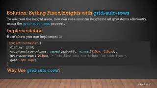 Understanding CSS Grid Template Columns: How to Set a Fixed Height for Items