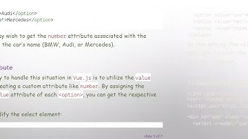 Understanding Vue.js: How to Get Attributes of an Option in a Select Dropdown Box