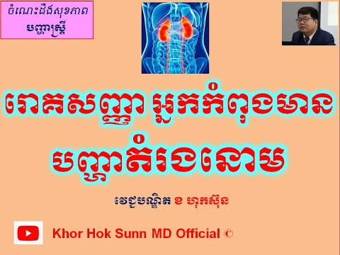 រោគសញ្ញាអ្នកកំពុងមានបញ្ហាតំរងនោម/Signs of Kidney Problems l Khor Hok Sunn MD Official