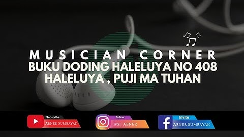HALELUYA , PUJI MA TUHAN | Buku Doding Haleluya No 408 #musiciancorner #gkps