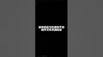 新来的实习生居然不会制作文件夹测标签。 #excel零基础入门教程 #办公技巧 #0基础学电脑 #excel办公小技巧 #职场加分技能