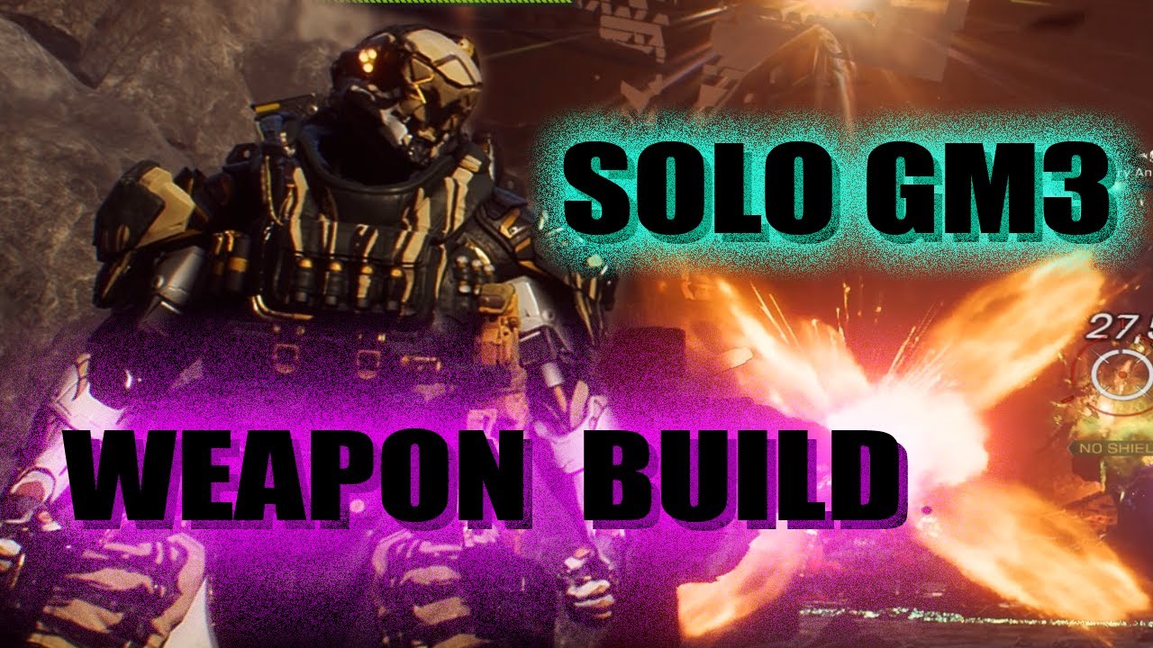 Anthem: Solo (no combos, no ultimate) Heart of Rage GM 3 Ranger weapon build