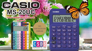 Casio MS-20UC Multi color skin calculator and free download link