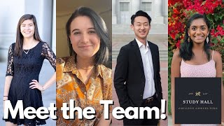 MEET THE STUDY HALL COLLEGE CONSULTING TEAM! Our College Applications, Extracurriculars, & Expertise