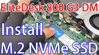 Installing an M.2 SSD in an HP EliteDesk 800 G3 DM - YouTube