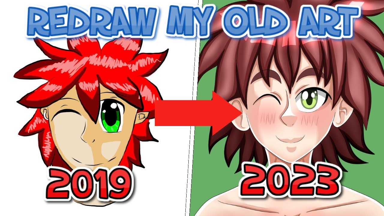 REDRAW MY OLD ART #3 - YouTube