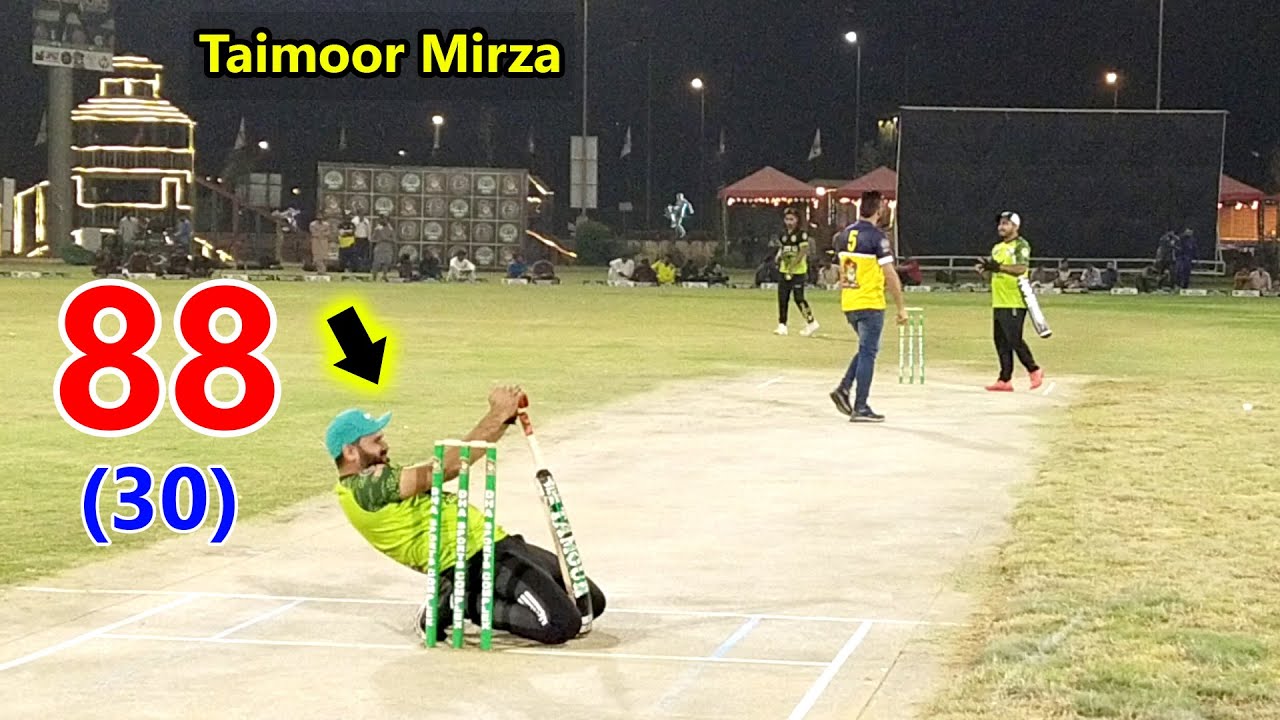 88 Runs Required in 30 Balls || Taimoor Mirza Batting || Tamour Mirza ...
