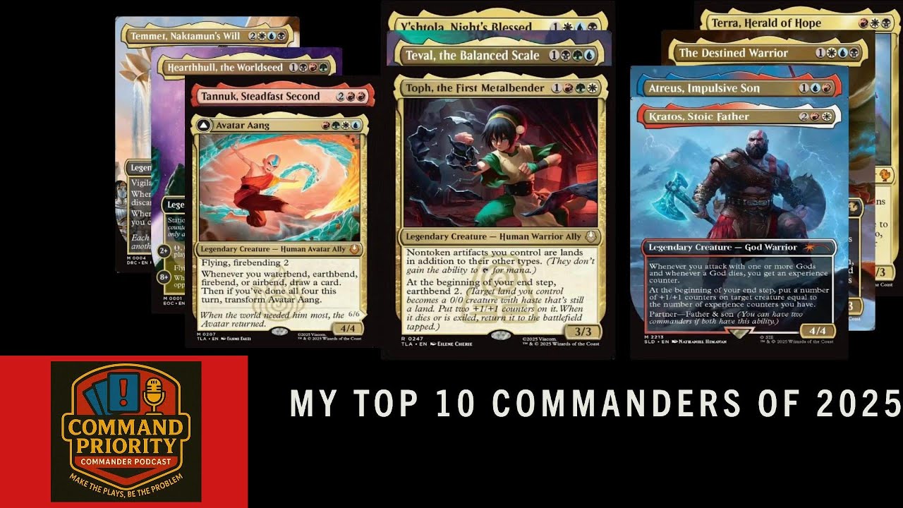 My Top 10 COMMANDERS OF 2025!