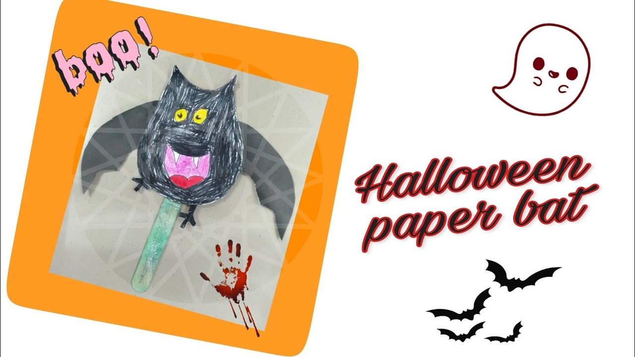 How to make paper bat/Halloween craft/kids activities blogs