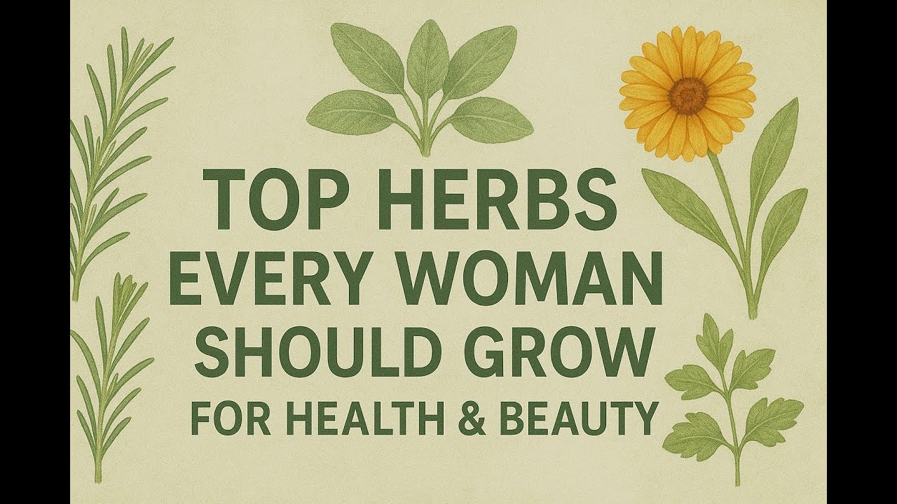 ➡️ 5 Top Herbs Every Woman Should Grow for Health & Beauty 🌿