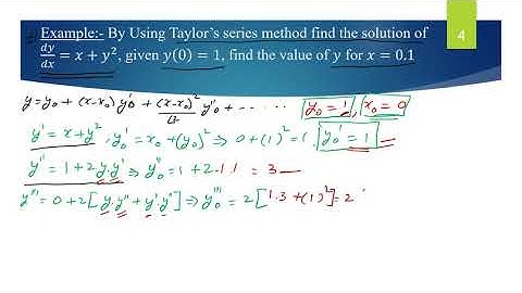 Numerical Solution of ODE