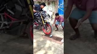 Mobile Phone Vs Mt 15💥🚀 durability Test😱 #subscribe #youtube #motorcycle #bikerider #mt15 #shorts