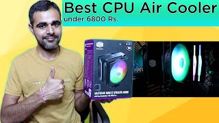Cooler Master Masterair MA612 Stealth ARGB Unboxing and Review in Hindi.