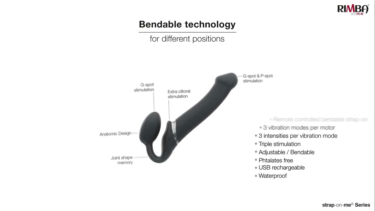 Strap-On-Me: Strapless Vibrating Silicone Bendable Strap-on