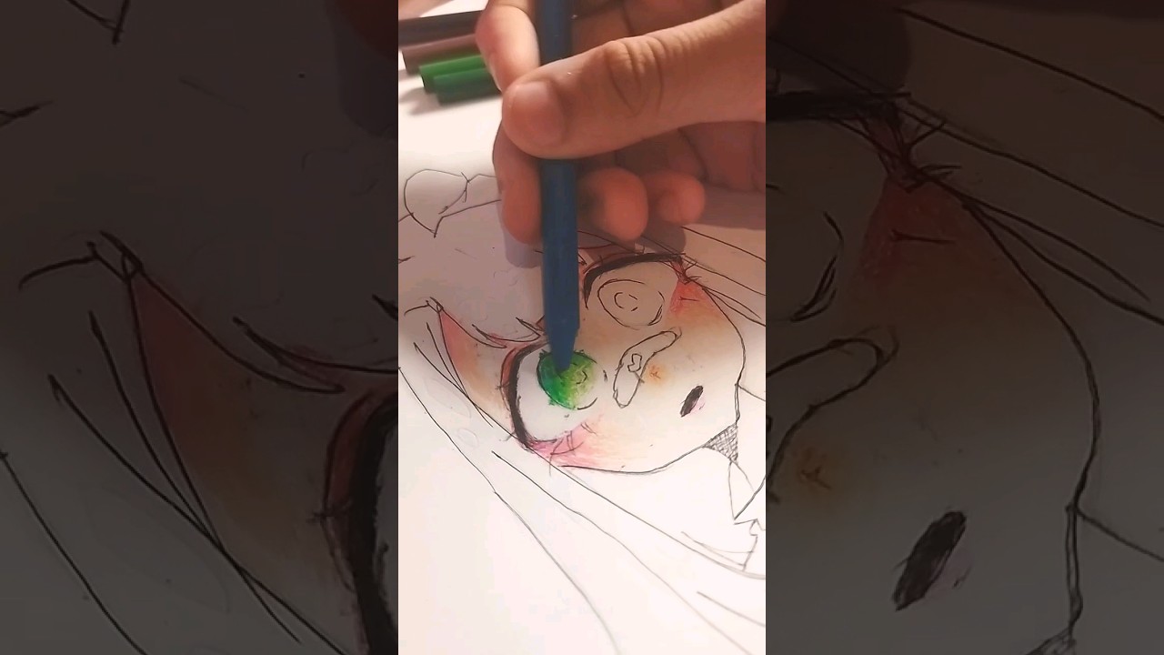 ✿•pintando só com giz de cera ✨----------------------------- 