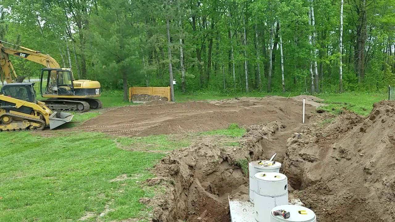 new septic system part 10 starting to build the mound mound septic system