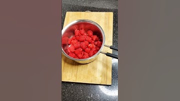 Raspberry Syrup Recipe | Homemade Raspberry Syrup #shorts