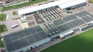 Installation Photovoltaïque Au Centre De Prestations De Fenaco À Bätterkinden Be