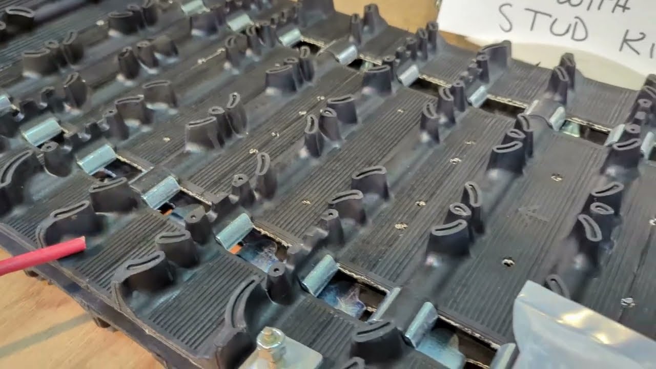 Camso 9043H144 Snowmobile Track and 96 Woodys Gold Digger Studs