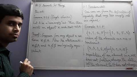 Axiomatic set theory (ZFC) (from Analysis I by T. Tao) (Part 3)
