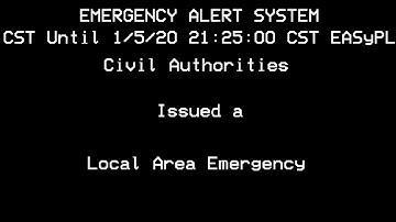 EAS Mock Request - Local Area Emergency