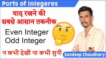 Parts of Integers | Number System | Maths Shorts | Maths By Sandeep Choudhary |