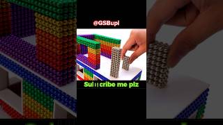 ASMR -DIY How To Build Villa House For lamborghini Garage from Magnetic Balls shorts part2