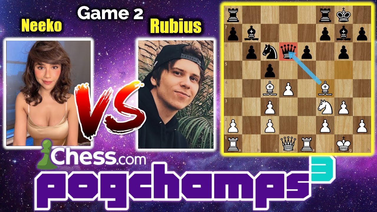 Neeko vs Rubius Game 2 Recap | Consolation Quarterfinals | PogChamps 3 | Chess.com