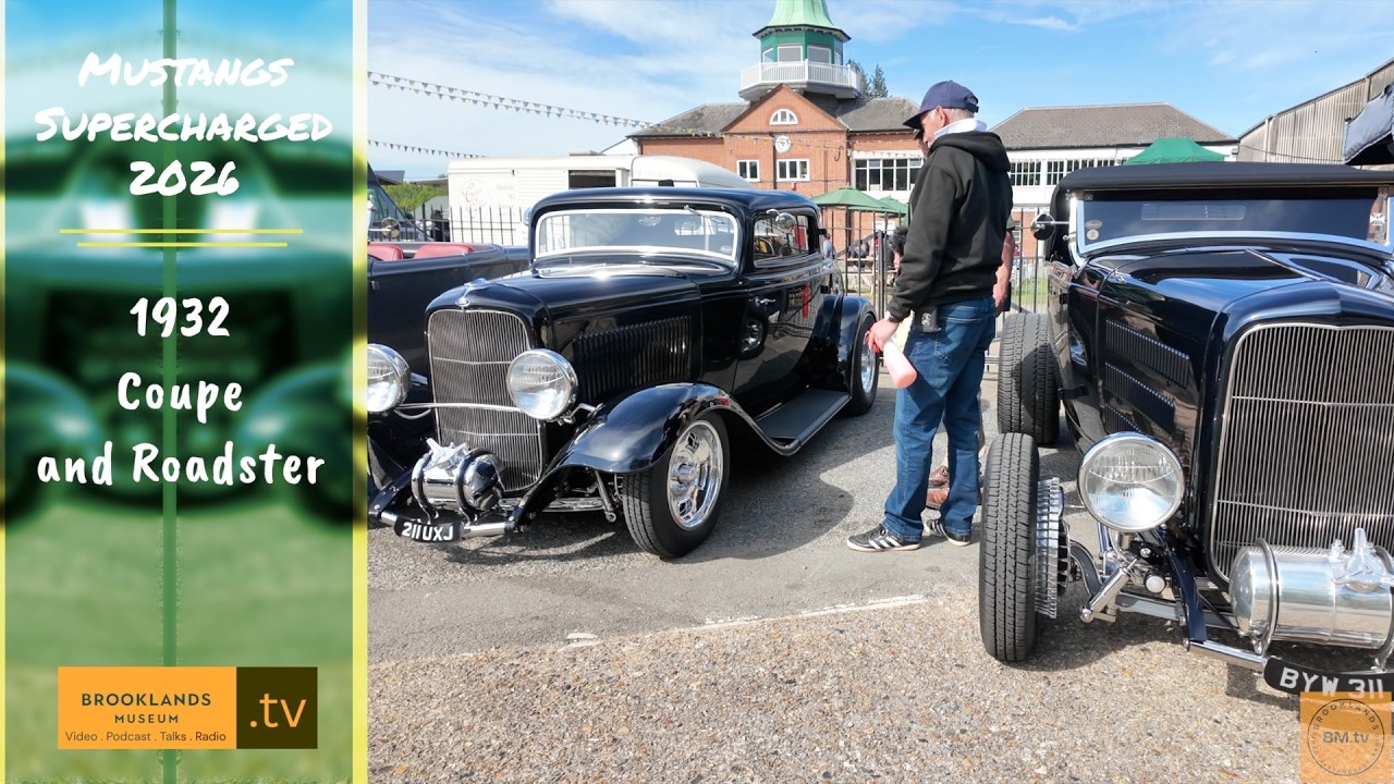 社畜のマスタング兄さん Brooklands Mustangs Supercharged Day 2026. 1932 Coupe and Roadster